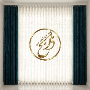 پرده کامل آماده نصب با دوخت مینیمال عرض 300 ارتفاع 280 رنگ پنلها سبز درباری